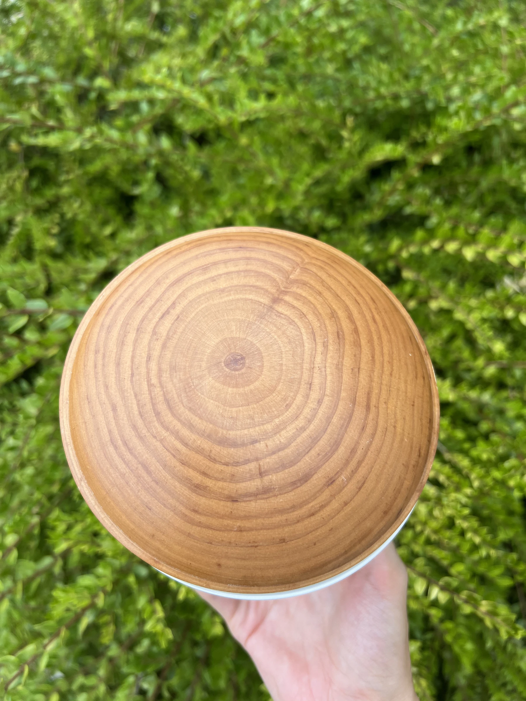 🍎 Pot de conservation en porcelaine décor fruits avec couvercle bois et joint é – photo 2
